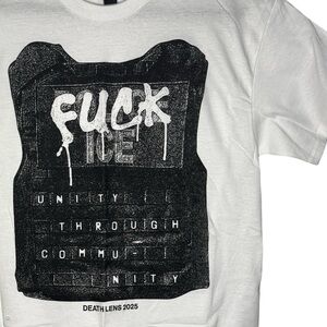 Death Lens - “F*** ICE” band T-shirt (L)